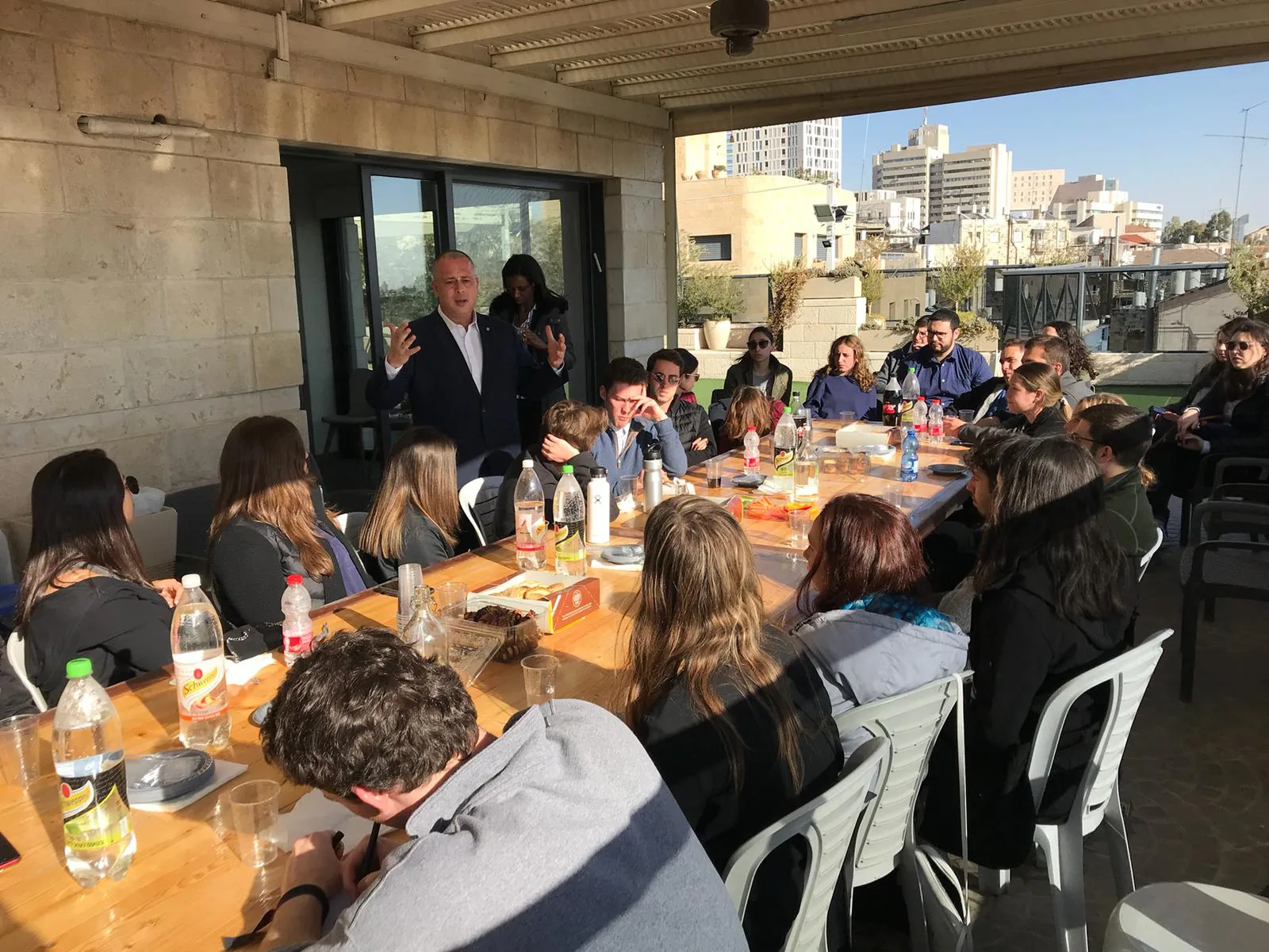 Rabbi Adi Isaacs with Thrive students